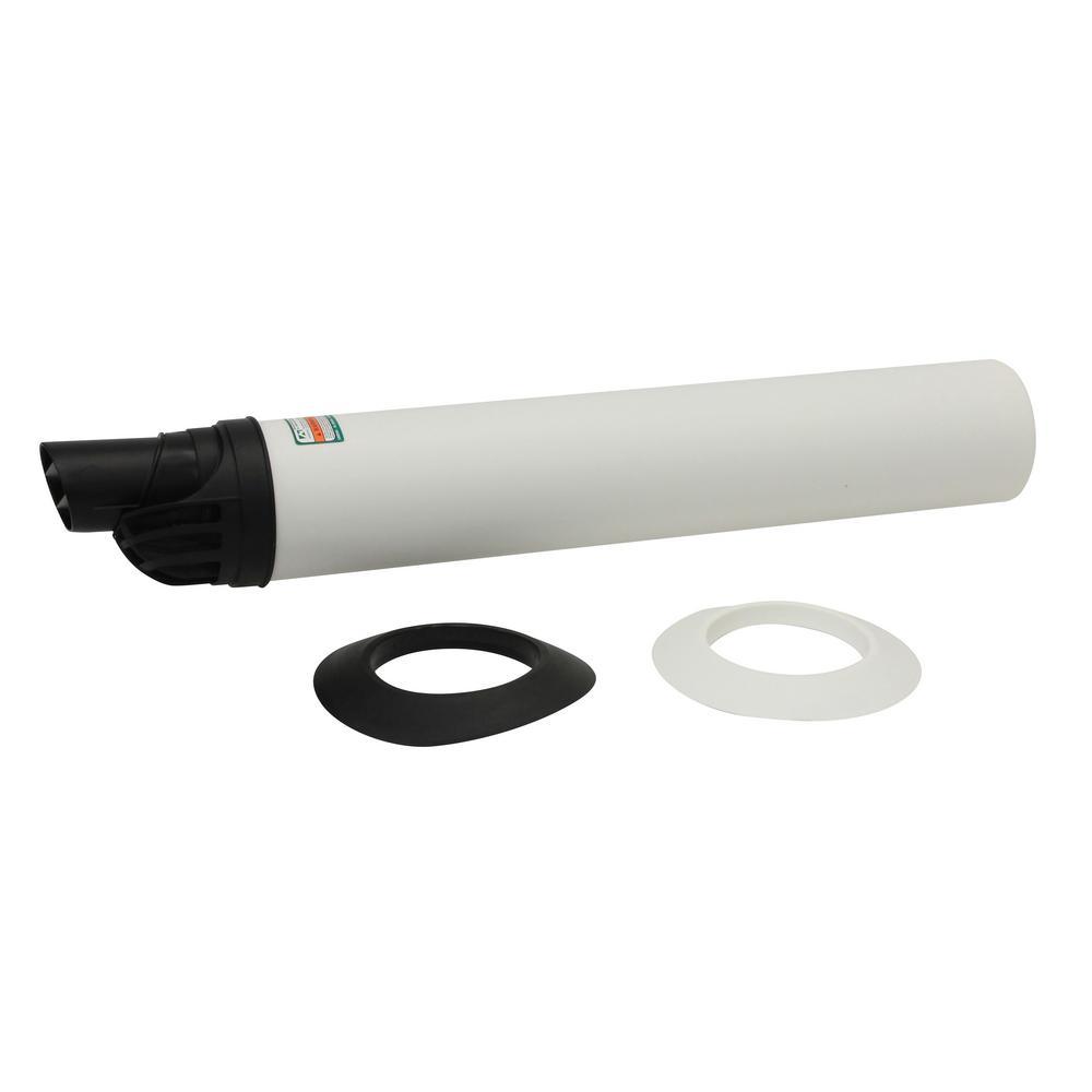 2 in. / 4 in. Plastic Condensing Wall Termination Vent Kit with 2 Wall Plates - Super Arbor