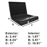 Portable Quick Access Gun Safety Box with Electronic Lock, Override Key and Tether Cable