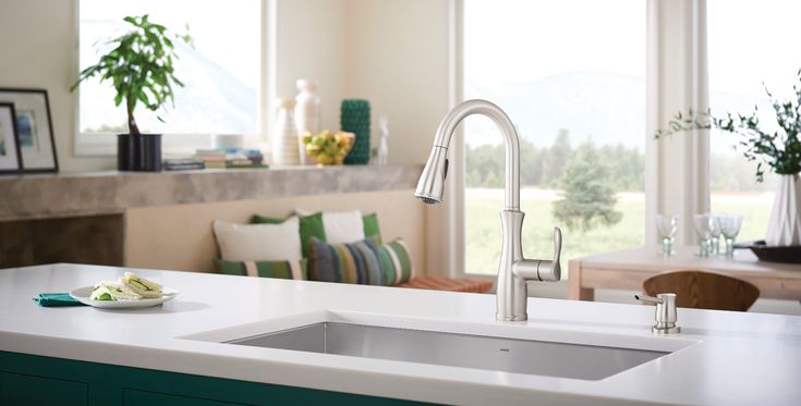 Nellis Single-Handle Pull-Down Sprayer Kitchen Faucet with Reflex and Power Clean in Spot Resist Stainless