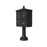 Vital 1570 8 Mailboxes 2 Parcel Lockers 1 Outgoing Pedestal Mount Cluster Box Unit - Super Arbor