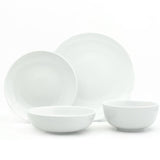 White Essential 16-Piece Casual Porcelain Dinnerware Set (Service for 4)