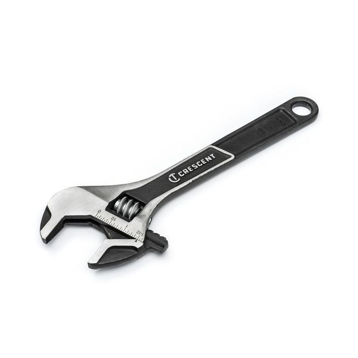 6 in. and 10 in. Wide Jaw Adjustable Wrench Set (2-Piece)