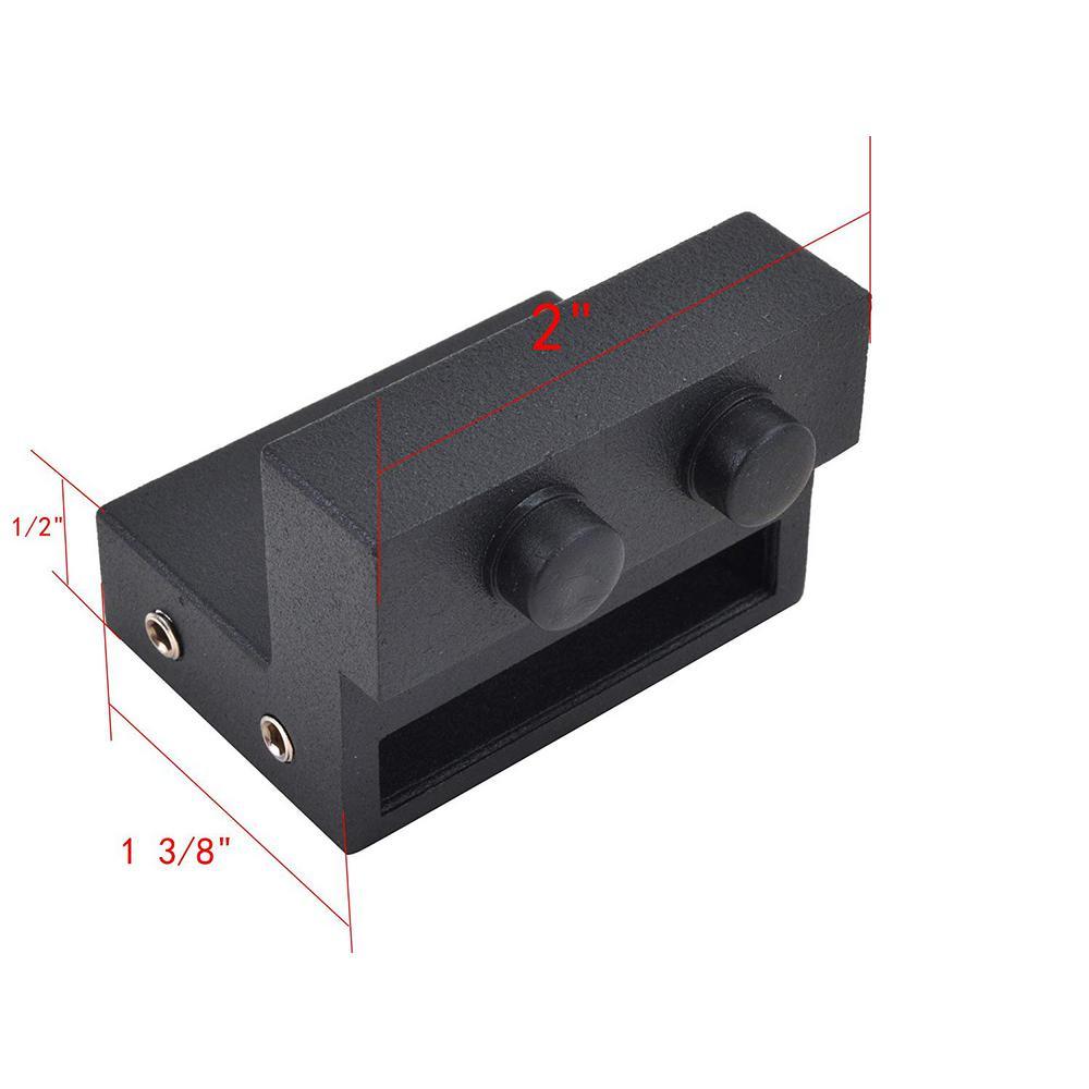 Matte Black Flat Rail Door Stops Hardware Replacement Spare Barn Wood Sliding Door - Super Arbor