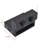 Matte Black Flat Rail Door Stops Hardware Replacement Spare Barn Wood Sliding Door - Super Arbor