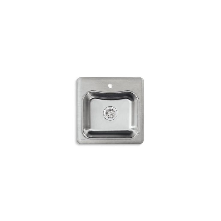 Staccato Drop-in Stainless Steel 20 in. 1-Hole Single Bowl Kitchen Sink
