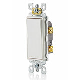 Decora 15 Amp Single-Pole AC Quiet Switch, 4-Pack, White - Super Arbor