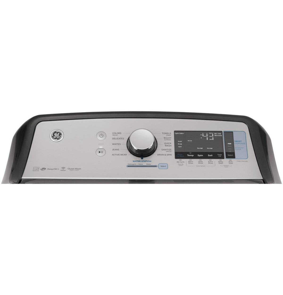 GE 5.0-cu ft High-Efficiency Top-Load Washer, Diamond Gray, ENERGY STAR