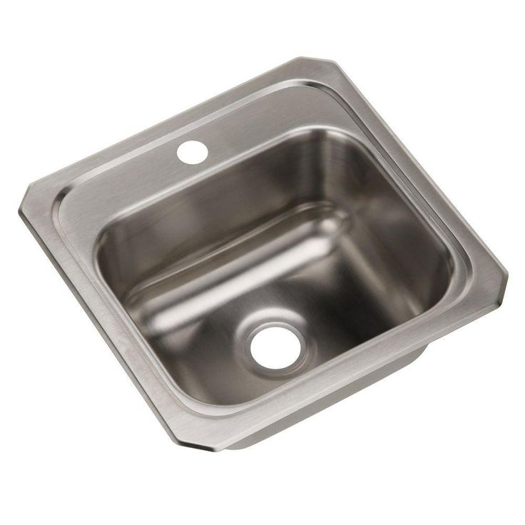 Celebrity Drop-In Stainless Steel 15 in. 1-Hole Single Bowl Kitchen Sink