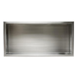 24 in. x 12 in. x 4 in. Niche in Brushed Stainless Steel - Super Arbor