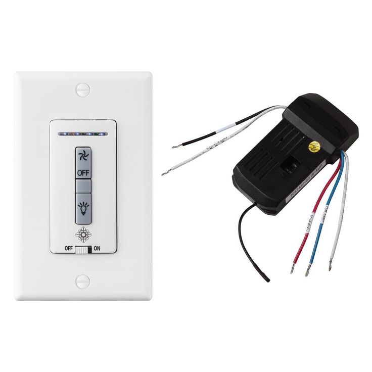 4-Speed Wall-Mount Ceiling Fan Switch and Receiver