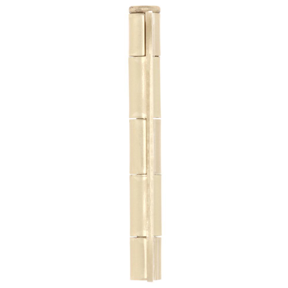 3-1/2 in. Satin Brass 5/8 in. Radius Door Hinges Value Pack (12-Pack) - Super Arbor