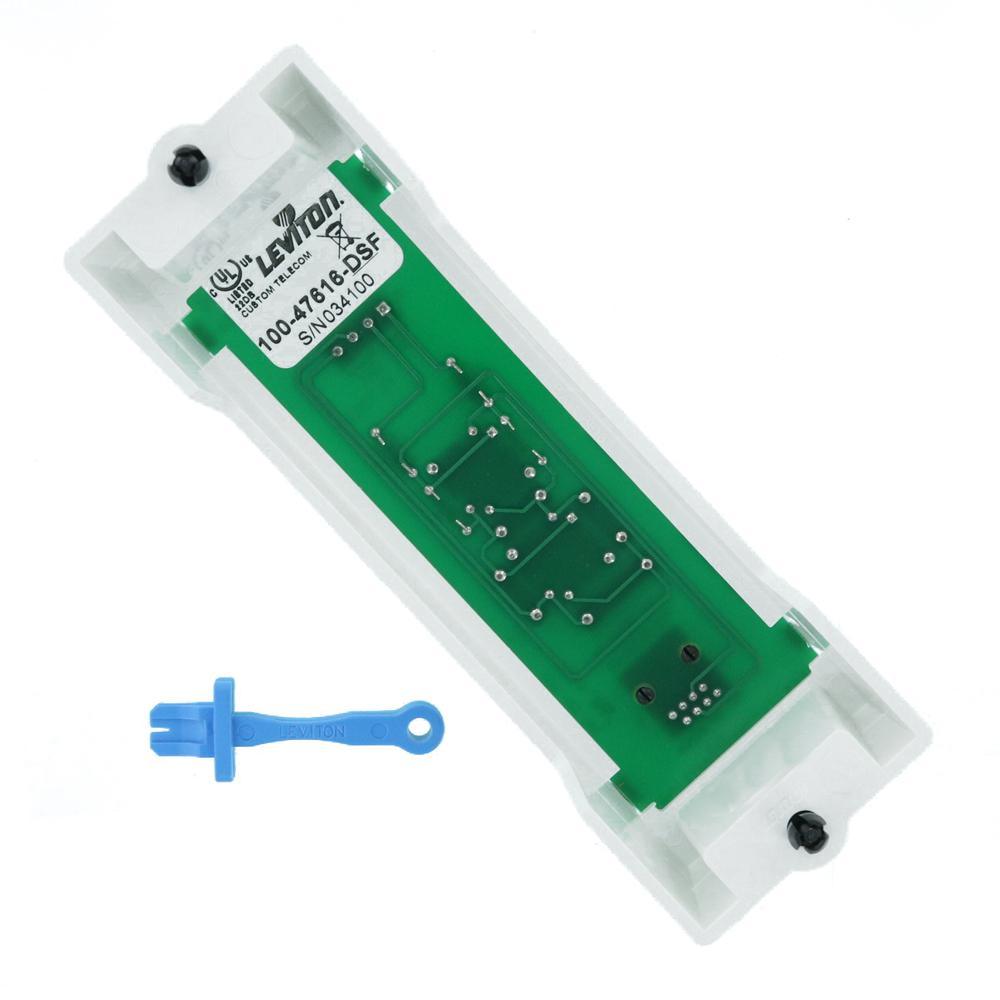 1x9 Structured Media Bridged Telephone Module with Bracket - Super Arbor