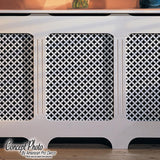 72 in. x 24 in. x 1/8 in. Unfinished Interlocking Circle Decorative Perforated Paintable MDF Screening Panel Insert - Super Arbor