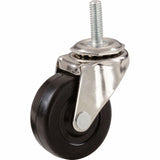 2 in. Soft Rubber Threaded Stem Casters with 80 lb. Load Rating (2 per Pack)