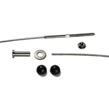 10 ft. 1/8 in. Stainless Steel Cable Railing Assembly Kit with Black Caps