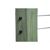 1/8 in. Stainless Steel Cable Railing Assembly Kit - 35 ft. with Black Caps