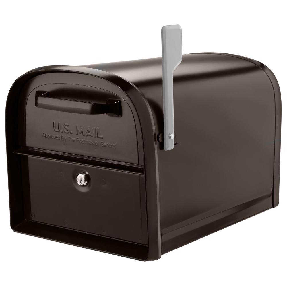 Oasis 360 Locking Parcel Mailbox with 2-Access Doors Black - Super Arbor