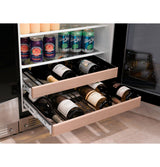 GE Profile 150-Can Capacity 5.3-cu ft Stainless Steel Freestanding/Built-In Beverage Center, Model PCR06BATSS