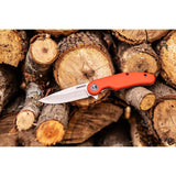 Crescent 3.25 in. Drop Point Blade Everyday CarryKnife with Rawhide Composite Handle