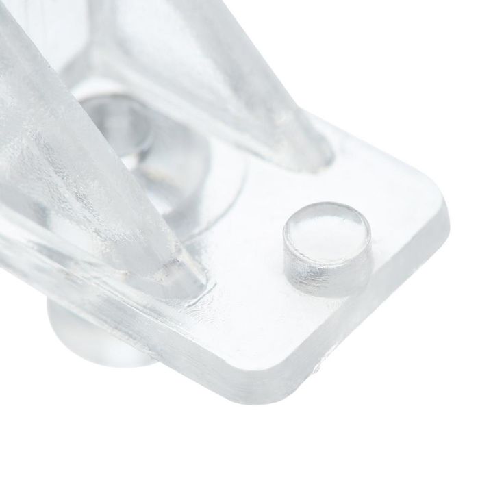 1/4 in., Clear Plastic, Locking Shelf Support Peg (8-pack)