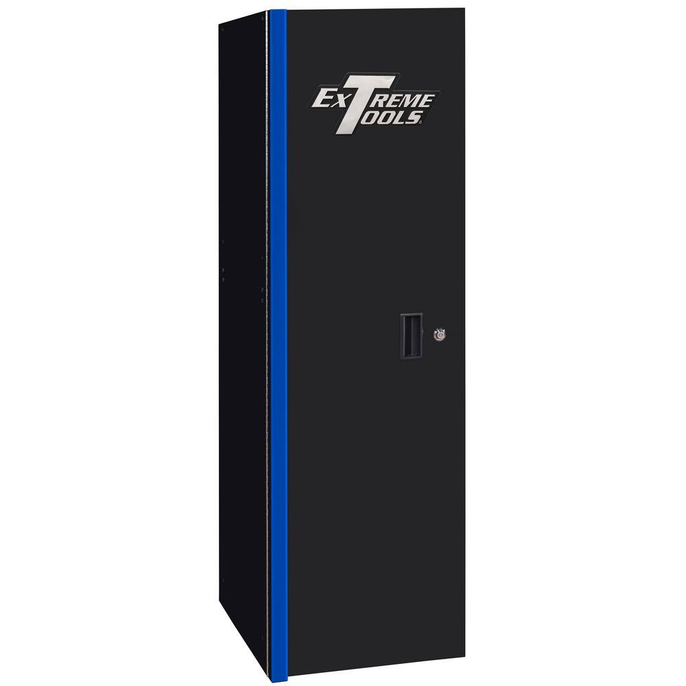 19 in. 3-Drawer Side Locker Tool Chest in Black with Blue Trim - Super Arbor