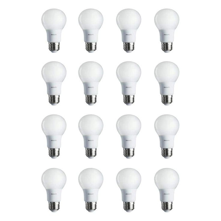 Philips 40-Watt Equivalent A19 Non-Dimmable Energy Saving LED Light Bulb Soft White (2700K) (16-Pack)