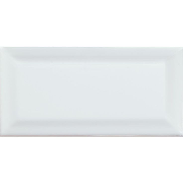 MSI Beveled 3 in. x 6 in. Glossy Ceramic White Subway Tile (1 sq. ft. / case)