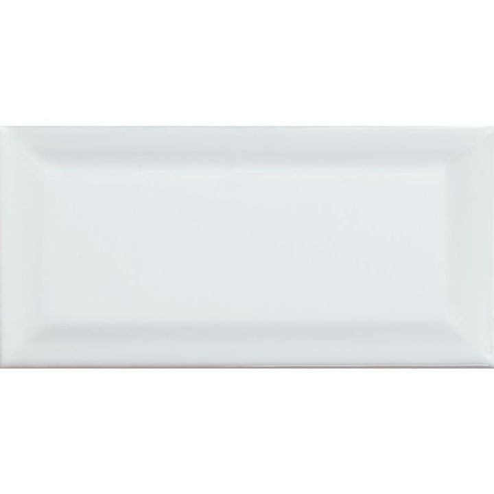 MSI Beveled 3 in. x 6 in. Glossy Ceramic White Subway Tile (1 sq. ft. / case)