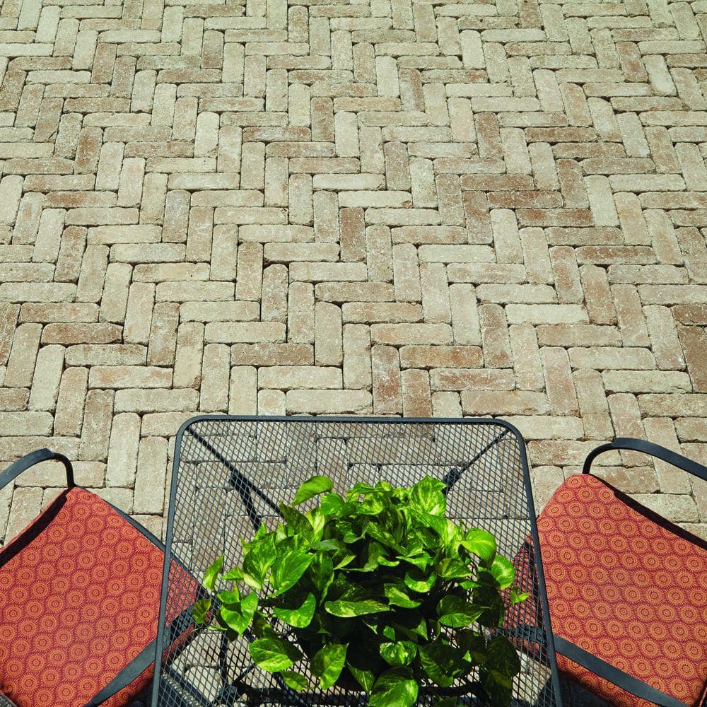 Pavestone RumbleStone Plank 10.5 in. x 3.5 in. x 3.5 in. Cafe Concrete Paver (192 Pcs. / 49 Sq. ft. / Pallet)