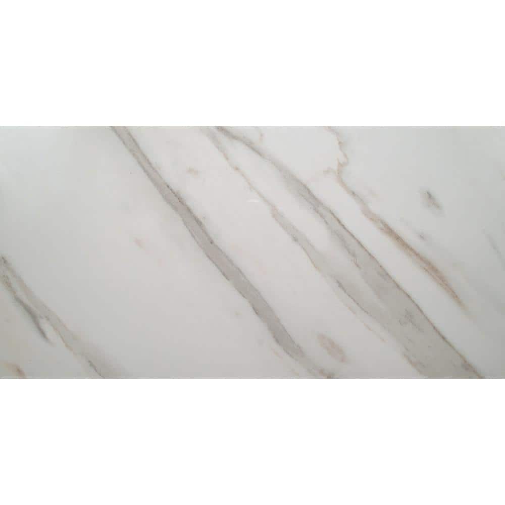 MSI Calacatta Ivory 12 in. x 24 in. Polished Porcelain Floor and Wall Tile (512 sq. ft./Pallet)