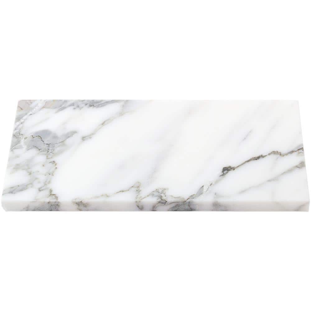 Ivy Hill Tile Calacatta 4 in. x 8 in. x 9mm Polished Marble Subway Tile (25 pieces / 5.55 sq. ft. / box)