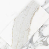 Ivy Hill Tile Calacatta 4 in. x 8 in. x 9mm Polished Marble Subway Tile (25 pieces / 5.55 sq. ft. / box)