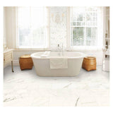 Marazzi Developed by Nature Calacatta 12 in. x 14 in. x 6 mm Ceramic Herringbone Mosaic Floor and Wall Tile (0.67 sq. ft. per piece)