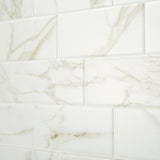 Marazzi Developed by Nature Calacatta 3 in. x 6 in. Glazed Ceramic Wall Tile (12 sq. ft. / case)