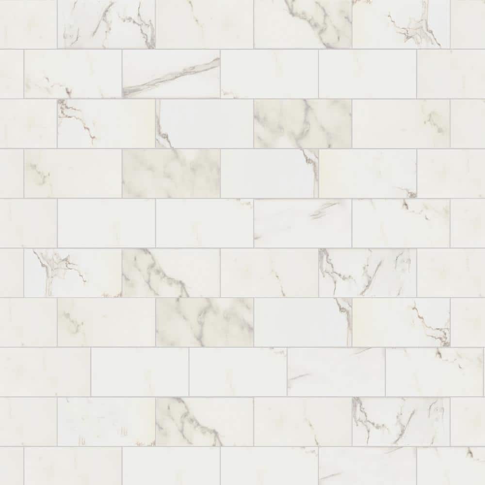 Marazzi Developed by Nature Calacatta 3 in. x 6 in. Glazed Ceramic Wall Tile (12 sq. ft. / case)