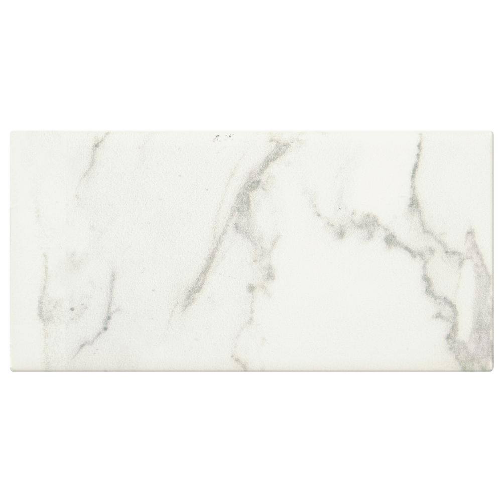 Marazzi Developed by Nature Calacatta 3 in. x 6 in. Glazed Ceramic Wall Tile (12 sq. ft. / case)