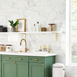 Daltile LuxeCraft Calacatta Gold Marble 8 in. x 24 in. Glazed Ceramic Wall Tile (13.3 sq. ft./Case)