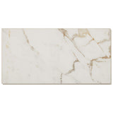 Daltile QuicTile 12 in. x 24 in. Panda Marble Polished Porcelain Locking Floor Tile (9.6 sq. ft. / case)