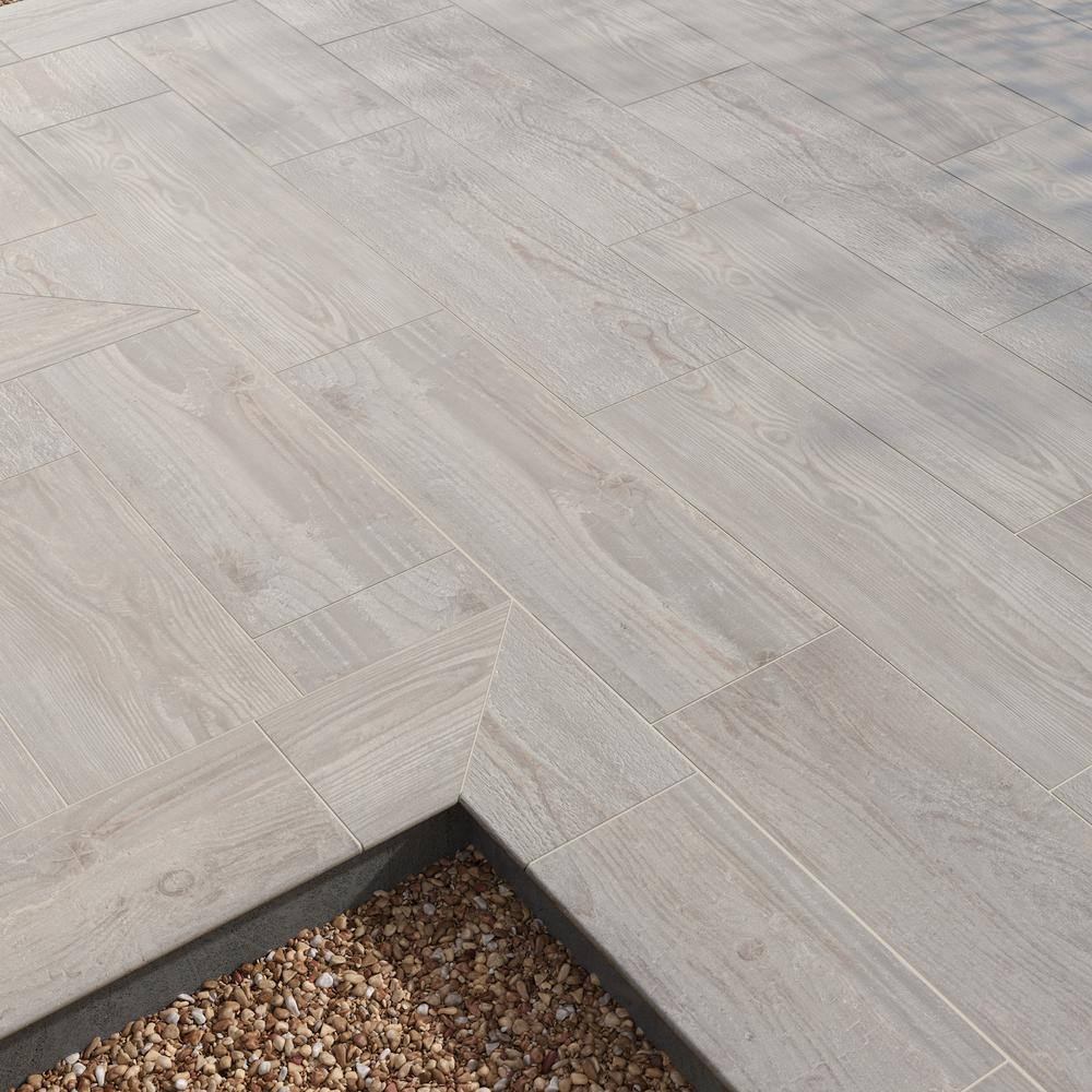 MSI Caldera Grigia 16 in. x 47 in. Matte Porcelain Wood Look Paver Tile (10.44 sq. ft./Case)