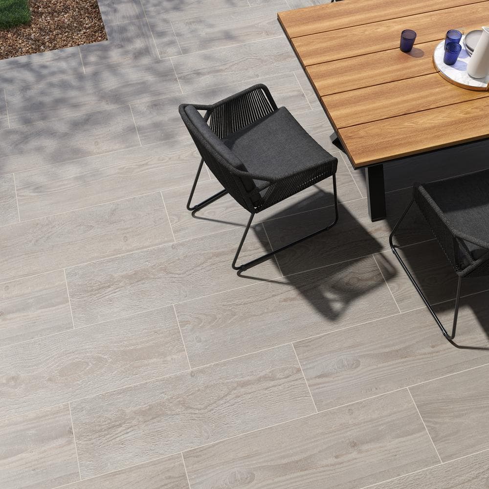 MSI Caldera Grigia 16 in. x 47 in. Matte Porcelain Wood Look Paver Tile (10.44 sq. ft./Case)
