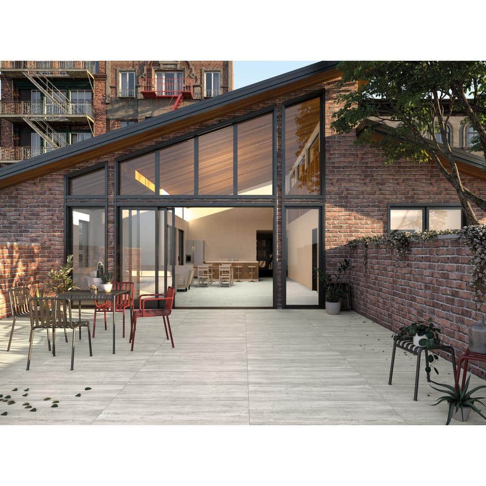 MSI Caldera Grigia 16 in. x 47 in. Matte Porcelain Wood Look Paver Tile (10.44 sq. ft./Case)