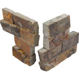 MSI California Gold Ledger Corner 6 in. x 6 in. Natural Slate Wall Tile (2 sq. ft. / Case)