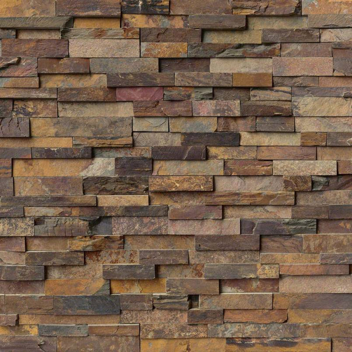 MSI California Gold Ledger Panel 6 in. x 24 in. Natural Slate Wall Tile (4 sq. ft. / case)
