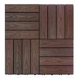 NewTechWood UltraShield Naturale 1 ft. x 1 ft. Quick Deck Outdoor Composite Deck Tile Sample in California Redwood