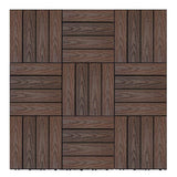 NewTechWood UltraShield Naturale 1 ft. x 1 ft. Quick Deck Outdoor Composite Deck Tile Sample in California Redwood