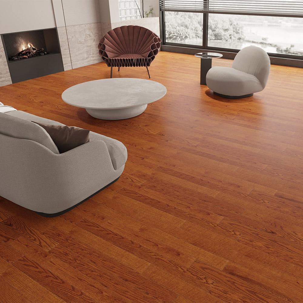 Selkirk Cambria Oak 3/8 in. T x 3-1/2 in. W Click Lock Smooth Engineered Hardwood Flooring (27.89 sq.ft./case)