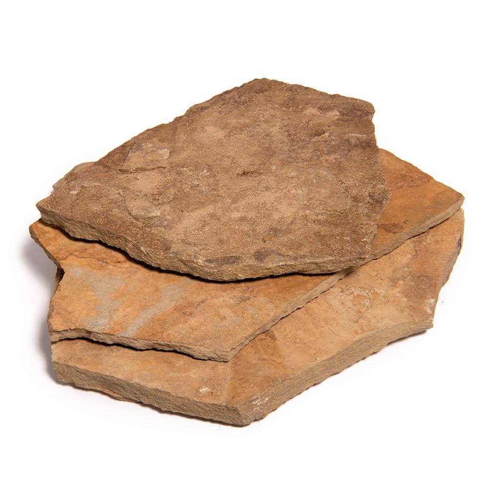 Southwest Boulder & Stone 14 in. x 12 in. x 2 in. 60 sq. ft. Cameron Natural Flagstone for Landscape, Gardens and Pathways