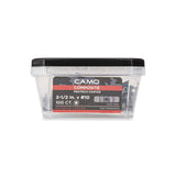 CAMO #10 2-1/2 in. Dark Gray Star Drive Trim-Head Composite Deck Screw (100-Count)