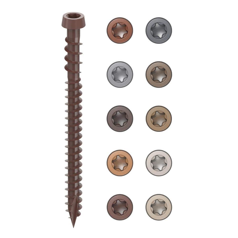 CAMO #10 2-1/2 in. Brown Star Drive Trim-Head Composite Deck Screw (350-Count)