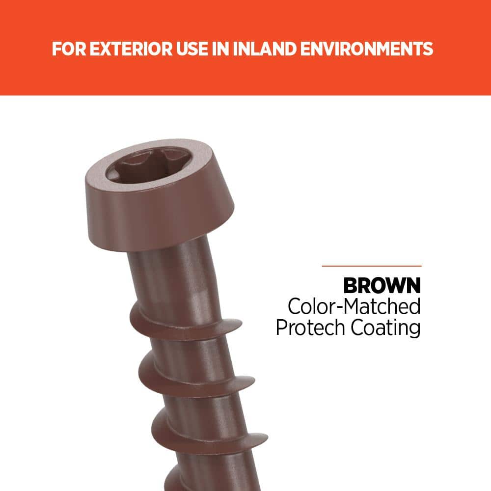 CAMO #10 2-1/2 in. Brown Star Drive Trim-Head Composite Deck Screw (1750-Count)